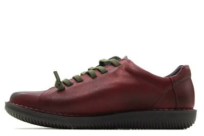 ZAPATO SEÑORA PIEL BURDEOS
